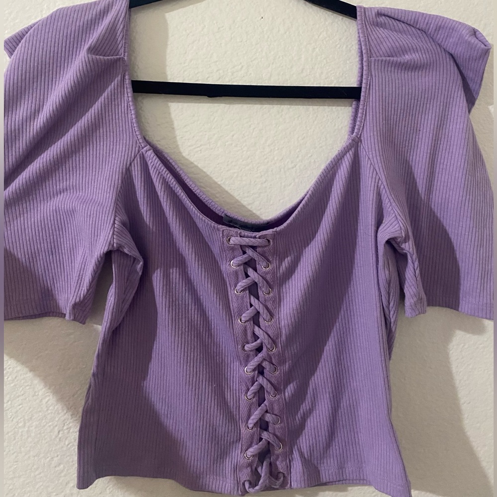 Charlotte Russe purple shirt Large